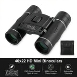 Compact 8x22 Binoculars – BAK4 Prism, FMC Coated & IPX4 Waterproof