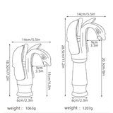 BowLift | Swan Single Handle Golden Basin Faucet