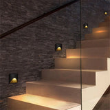 BowLift | Modern waterproof IP65 LED recessed wall lamp for outdoor lighting - 3W embedded step & staircase balcony portal light