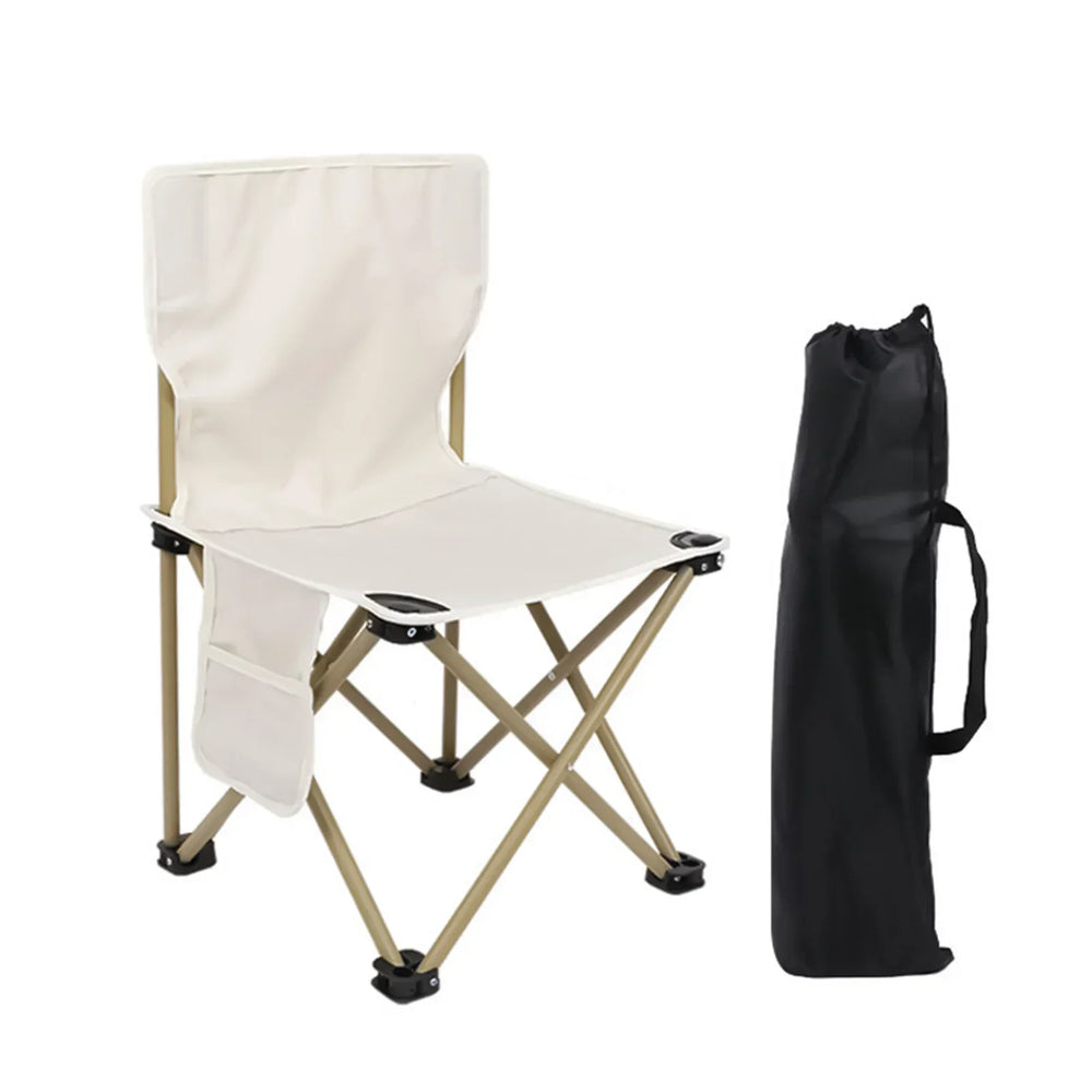 Folding Camping Chair with Carry Bag – Steel Frame, 100kg & Compact