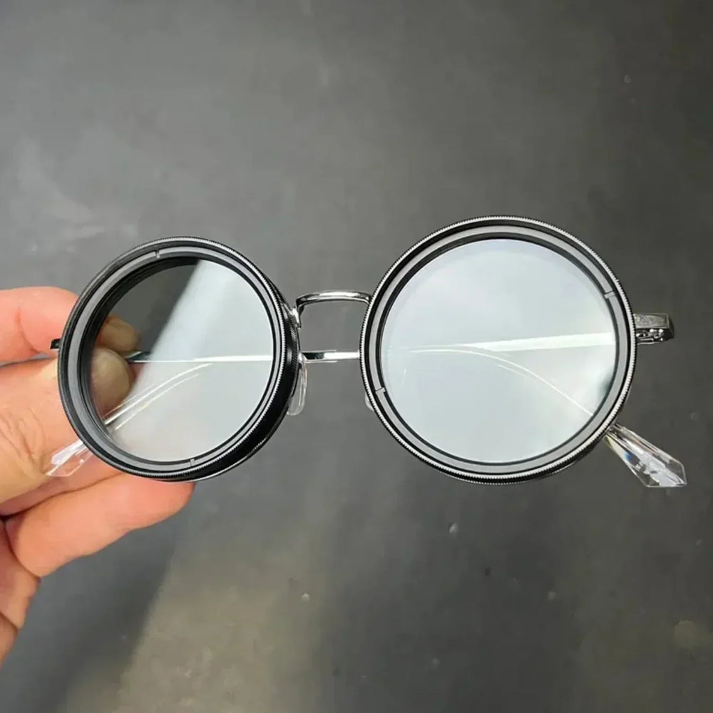 Retro Round Sunglasses – Unisex, UV400 Protection, Lightweight 150g