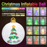 Enhanced Product Title: **LED Inflatable Outdoor Christmas Ball with Lights – Festive Holiday Decoration for Yard & Garden**