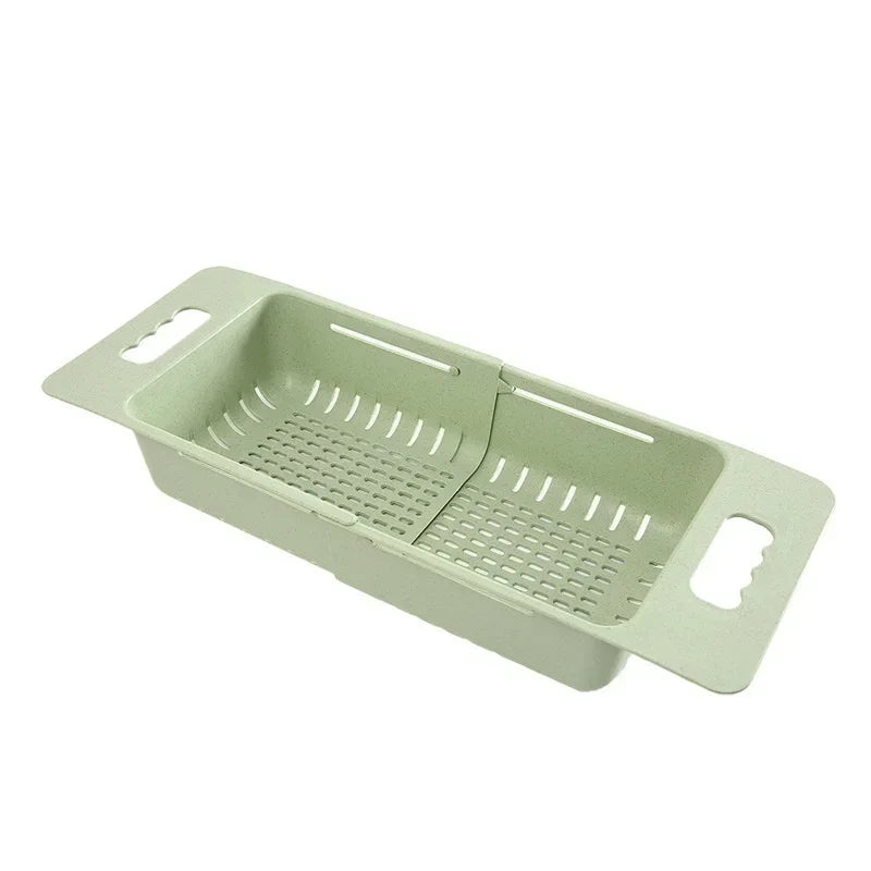 Expandable Dish Drying Rack – Auto-Drain, Adjustable & Over-Sink Design