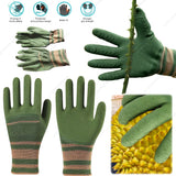 Thorn-Resistant Garden Gloves – Unisex, Waterproof Latex & Breathable Green
