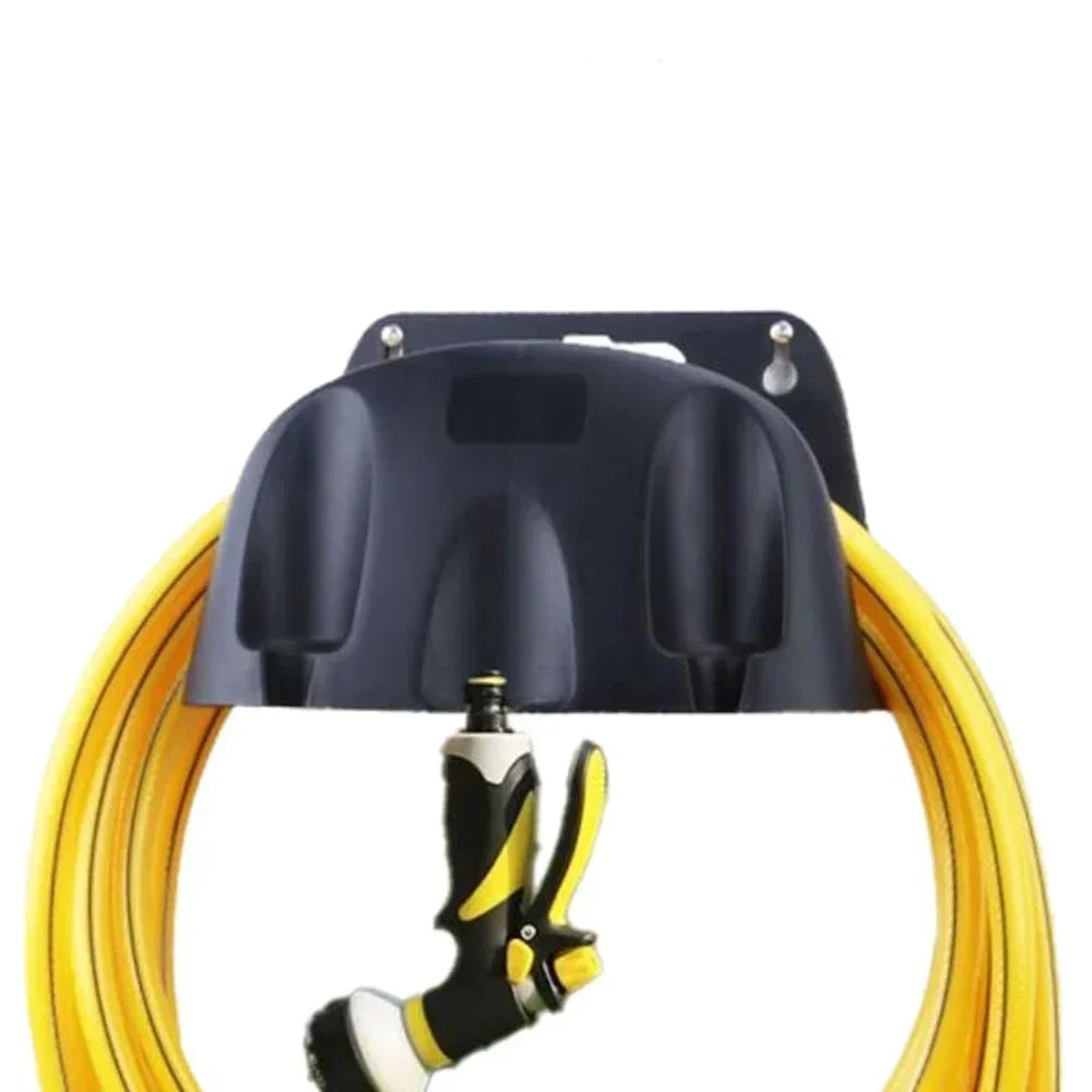 Wall-Mounted Garden Hose Holder – Durable PP, Carry Handle & Weatherproof