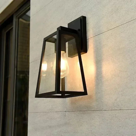 Verona Outdoor Wall Lamp – Weatherproof Design, European Style & Matte Black Finish