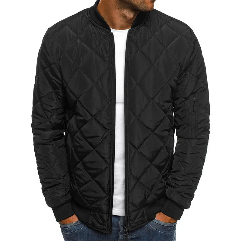 Enhanced Product Title: Dale™ Cotton Diamond Pattern Jacket - Stylish & Comfortable Outerwear for Every Season