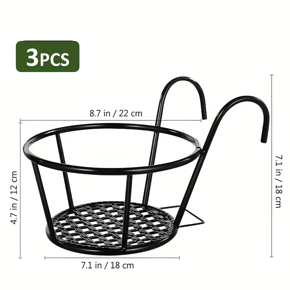 Optimized Product Title: "3er-Set Hängende Balkon-Topfhalter mit Haken – Ideal für Pflanzen und Blumen – Robuste und Wetterfeste Aufhängung" 

This title includes relevant keywords and highlights the product's features, making it more appealing for Google
