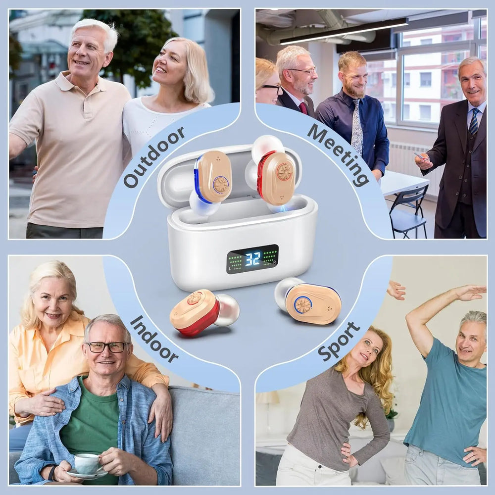 Wireless Mini Hearing Aid with Noise Reduction - HearMax