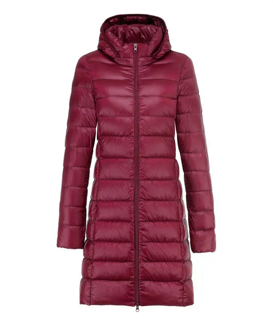 Women's Ultralight Long Jacket – Water-Repellent
