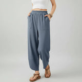 Women Pants Casual Loose Fit Straight Leg Lightweight Summer Trousers