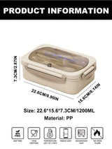 MealMate | Bento Lunch Box with Utensils | 4 Compartments & Leak-Proof Design
