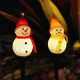 Solar Powered Snowman Garden Lamp – Waterproof Outdoor Christmas Light
