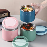 Insulated Stainless Steel Thermal Lunch Box – 630/1000ml, Double-Walled & Leak-Proof Lid
