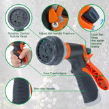 Garden Hose Spray Nozzle – 8 Spray Patterns, Anti-Slip Grip & Universal Fit
