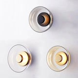 Nordic Glass LED Wall Sconce | Modern Round Decorative Wall Light