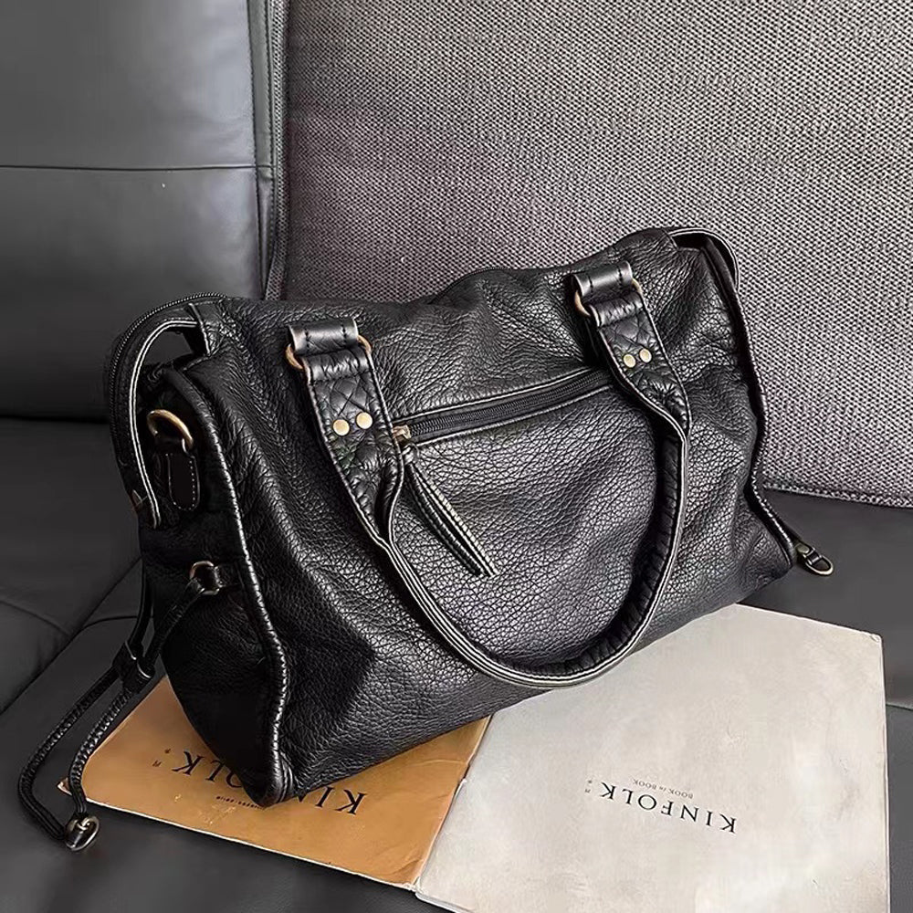 Enhanced Product Title: "Vintage-Waschung PU-Leder Handtasche in Schwarz – Stilvolle Damen-Tasche für Alltag und Abend"

This optimized title includes relevant keywords while maintaining clarity and appeal for potential buyers.