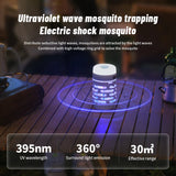 Electric UV Mosquito Trap – 30m² Coverage, IP44 Waterproof & 360° 395nm Light