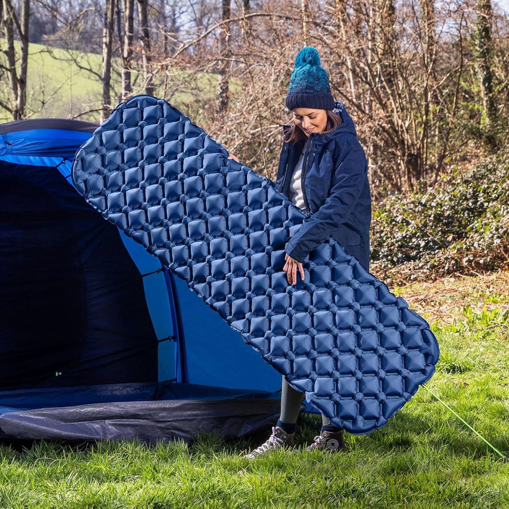 Ultralight Inflatable Sleeping Pad – 520 g, 190×60 cm & Compact Pack Size
