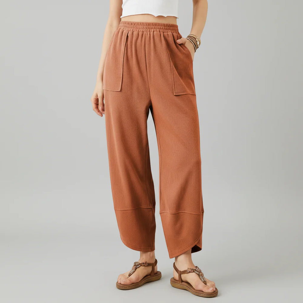 Women Pants Casual Loose Fit Straight Leg Lightweight Summer Trousers