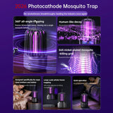 Electric Mosquito Killer Lamp – UV Light, 1200mAh Rechargeable & USB Powered