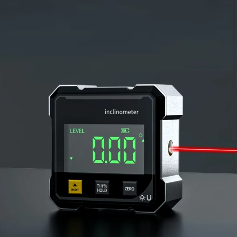Laser Digital Angle Finder – LCD Display, Magnetic Base & Built-In Laser