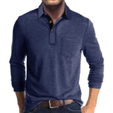 Matteo Men's Long-Sleeve Polo - Breathable & Versatile