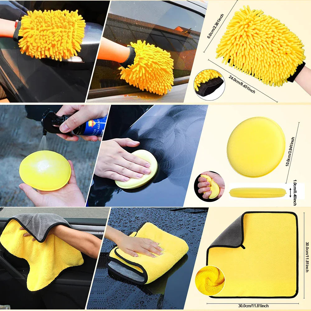 Drill Brush Cleaning Kit – 23-Piece, Nylon Bristles & 6.35mm Hex Shank