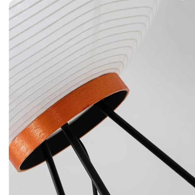 Rice Paper Floor Lamp – Japanese Tripod Design, 3 Light Temperatures & E27 Socket