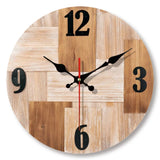 Wood-Look Wall Clock – Silent Quartz Movement, 30cm Diameter & Scandinavian Design