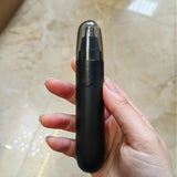 Electric Nose Hair Trimmer – Waterproof, LED Light & Ear/Eyebrow Attachments