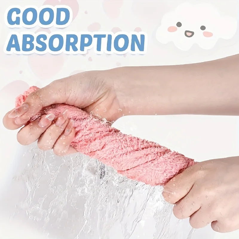 20-Piece Washcloth Set – Soft Polyester, Quick-Dry & 24x24cm Face Cloths