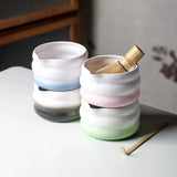 Japanese Matcha Bowl Set Green 550ml Ceramic with Spout for Tea Ceremony