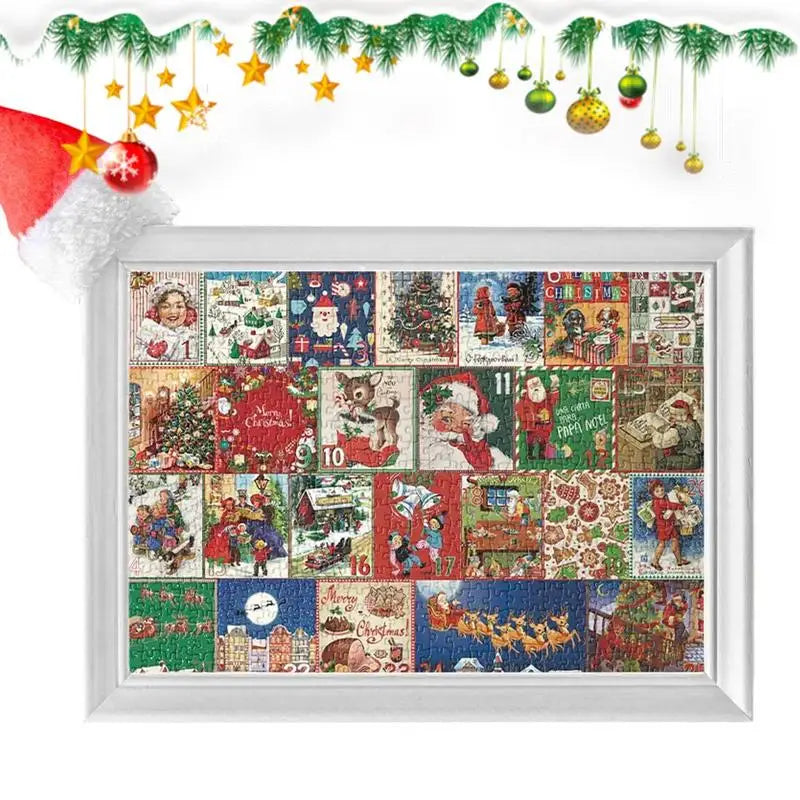 Enhanced Product Title: "Festive Puzzle Advent Calendar - 24 Unique Holiday Puzzles for Family Fun" 

This title includes keywords that can improve search visibility while clearly describing the product.