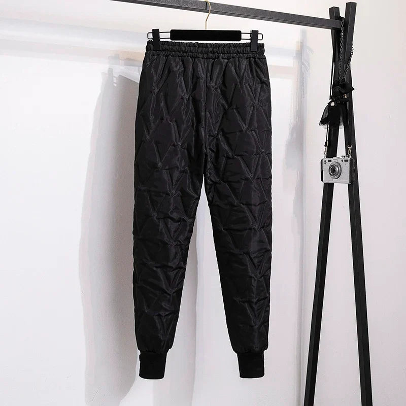 Plus Size Down-Cotton Winter Pants for Ultimate Warmth - Ideal for Cold Weather Comfort