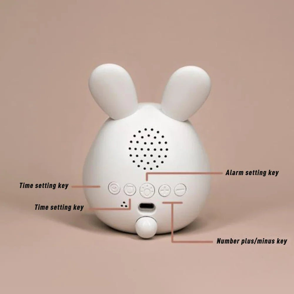 Kids' Bunny-Shaped Alarm Clock with LED Night Light – BunniGlow