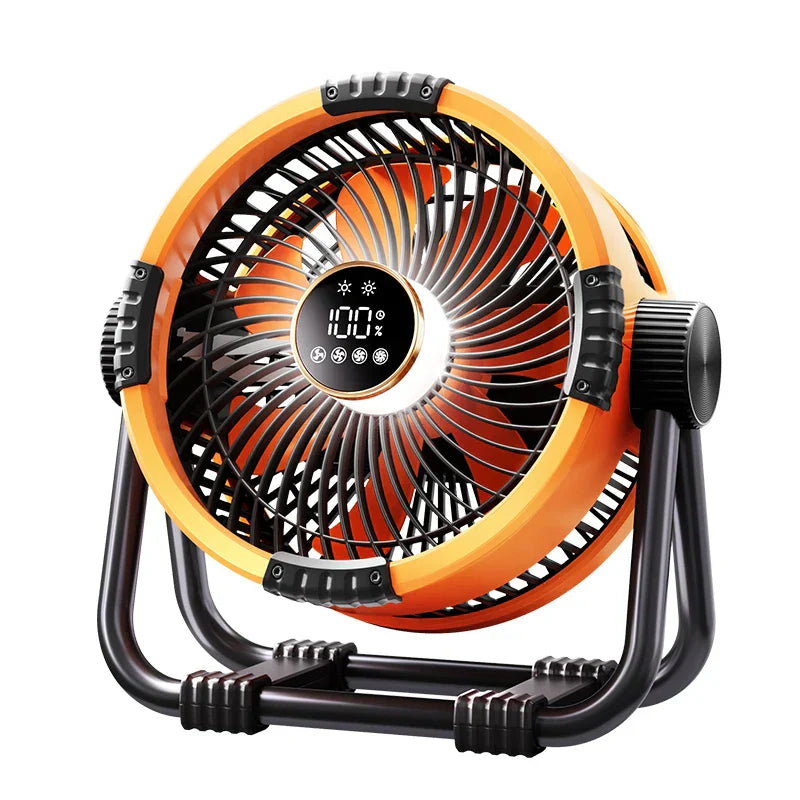 Camping Fan with 20,000mAh Battery, LED Light & Remote Control - WindMate
