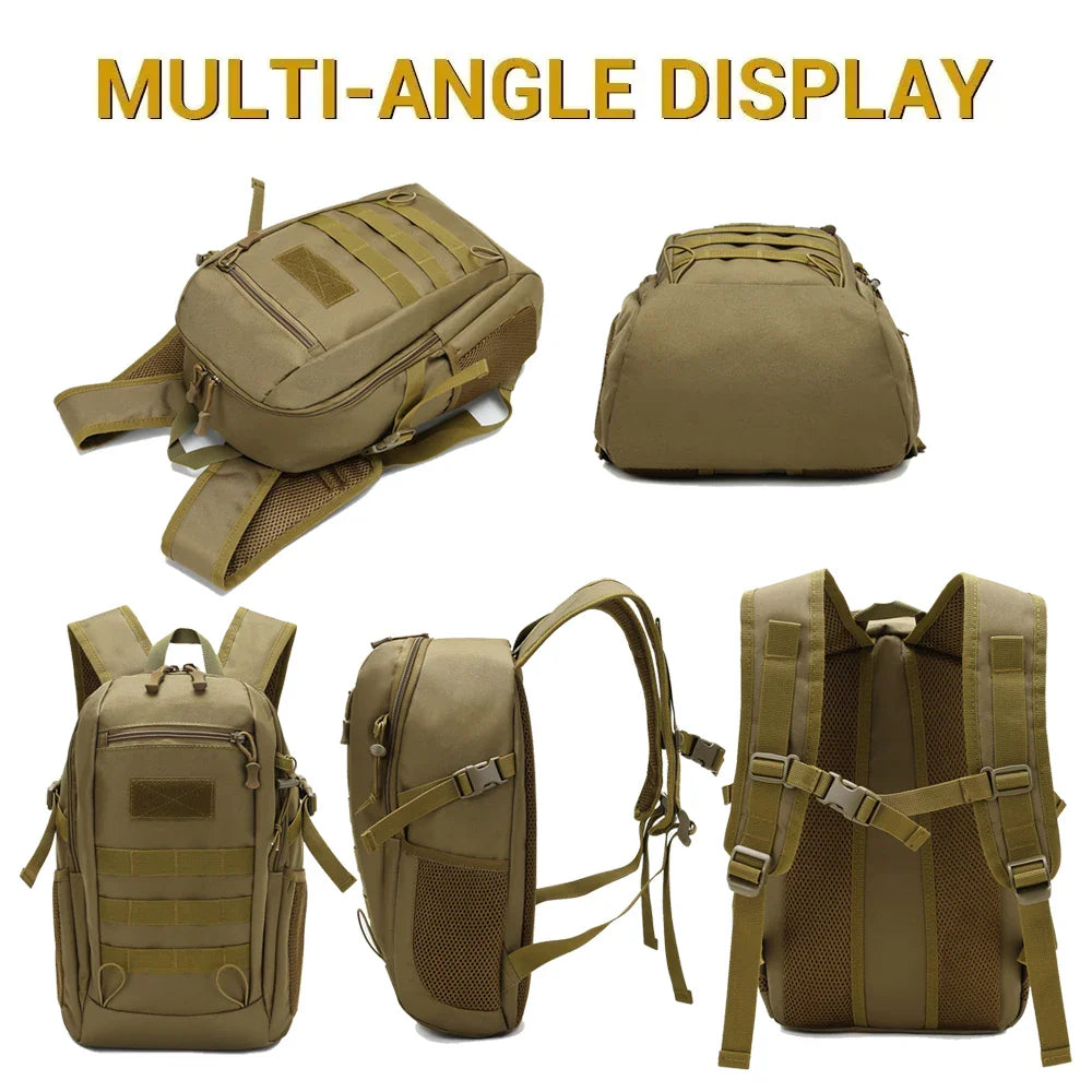 Waterproof Tactical Backpack – 20L, MOLLE System & Durable Nylon