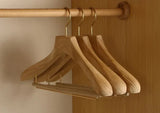 Kalsten | Set of 2 Premium Camphor Wood Hangers with Wide Shoulders for Clothing Organization