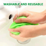 Windshield Cleaning Brush – Extendable Handle, 180° Swivel & 3 Microfiber Pads
