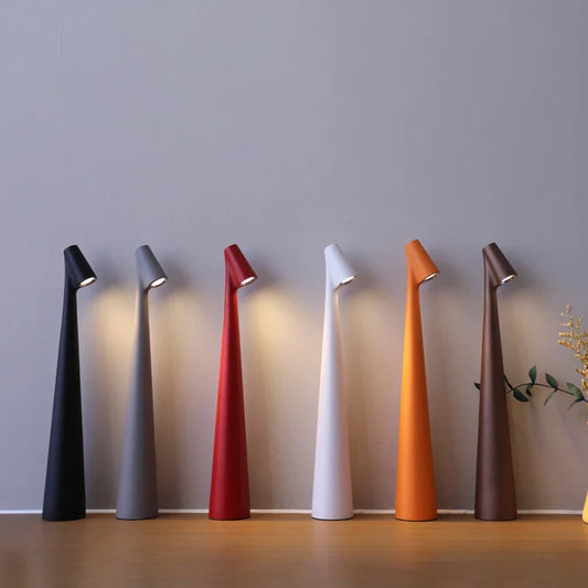 LED Table Lamp – Rechargeable Battery, Touch Dimmable & Minimalist Design