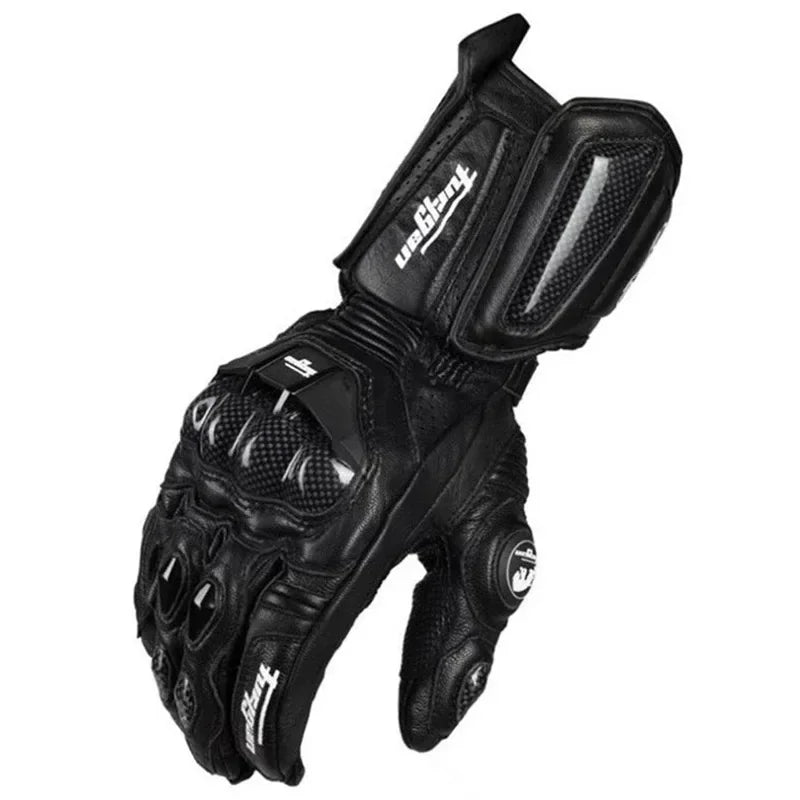 Enhanced Product Title: "Hochwertige Leder-Motorradhandschuhe für Männer und Frauen - 1 Paar, Optimale Sicherheit und Komfort für Motorradfahrer" 

This title includes keywords that potential customers might search for, while also highlighting the quality