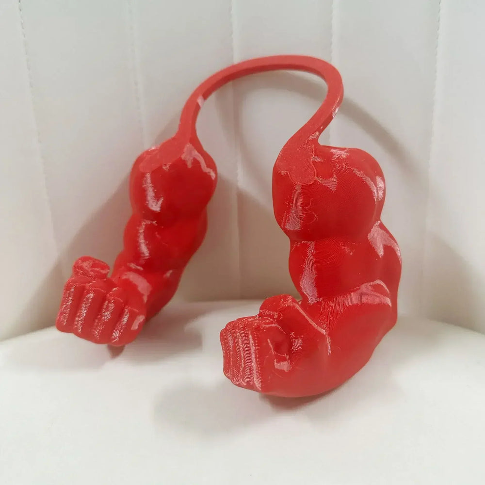 Cat Collar with Bodybuilder Arms – ABS Plastic, Lightweight & Funny Costume