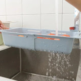Expandable Dish Drying Rack – Auto-Drain, Adjustable & Over-Sink Design