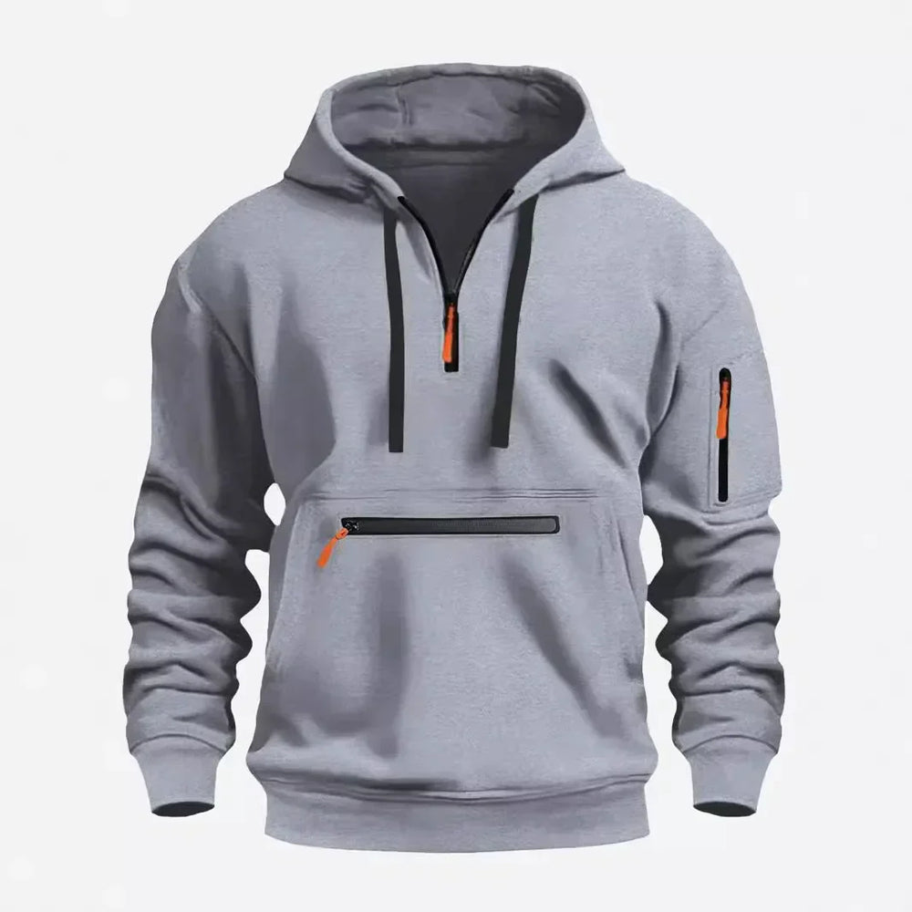 Enhanced Product Title: **AlpenNord Men's Hooded Zip-Up Sweatshirt | Cozy & Stylish Fleece Jacket for Outdoor Activities**