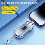 Powerbank Schlüsselanhänger Rennwagen-Design 1500mAh