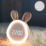 Kids' Bunny-Shaped Alarm Clock with LED Night Light – BunniGlow