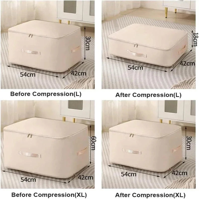 Bedding Storage Bag – Compression Valve, 40% Space-Saving & L/XL Sizes