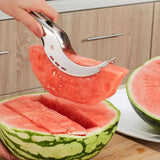 Stainless Steel Watermelon Cutter – Cut & Serve, Serrated Blade & Rust-Free