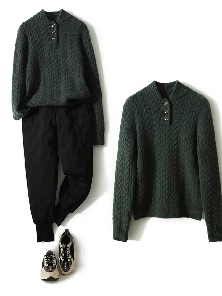 Enhanced Product Title: "Arden Pullover mit Knopfleiste für Damen – Stilvoller, Bequemer Strickpullover in Verschiedenen Farben" 

This title includes relevant keywords and phrases that can help improve visibility and attract potential buyers.
